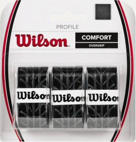 Обмотка для ракеток Wilson PROFILE OVERGRIP чорна (3 штуки) WRZ4025BK
