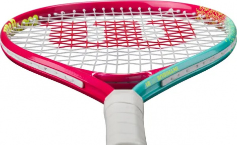 Ракетка для тенісу дитяча Wilson INTRIGUE JR 21 рожево-бірюзово-жовта WR180510