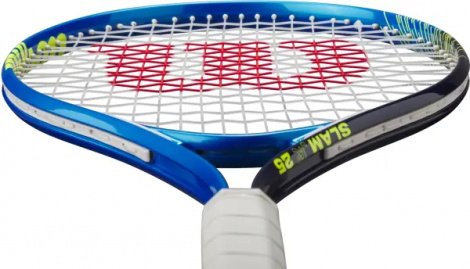 Ракетка для тенісу дитяча Wilson SLAM JR 25 синьо-чорно-жовта WR171810
