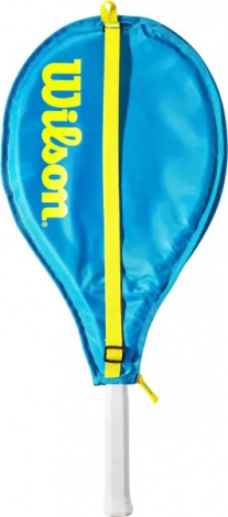 Ракетка для тенниса детская Wilson ULTRA POWER JR 25 голубо-желтая WR118710
