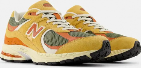 Кросівки New Balance 2002R жовто-оранжево-темно-зелені U2002RPB