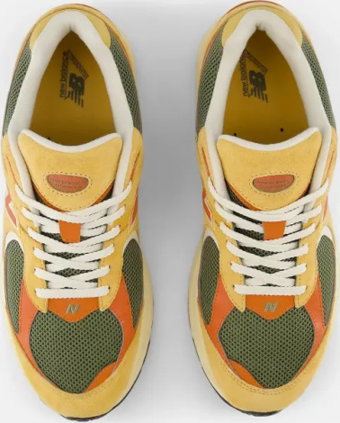 Кросівки New Balance 2002R жовто-оранжево-темно-зелені U2002RPB