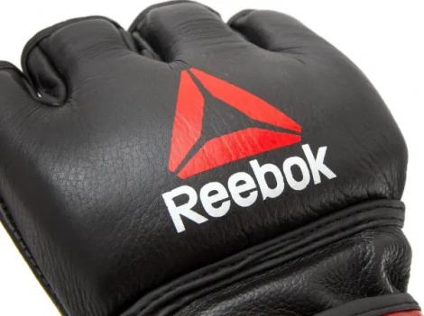 Перчатки для ММА Reebok MMA GLOVES LEATHER черно-красные M RSCB-10320RDBK