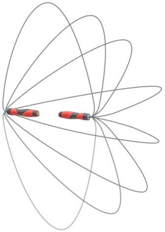 Скакалка Reebok PREMIUM SKIPPING ROPE красно-черная RARP-12021