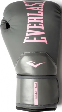 Перчатки боксерские Everlast ELITE 2 BOXING GLOVES серо-светло-розовые (12 унций) P00003311