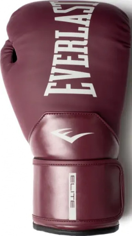 Перчатки боксерские Everlast ELITE 2 BOXING GLOVES бордовые (14 унций) P00003302