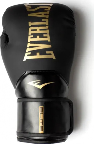 Перчатки боксерские Everlast ELITE 2 BOXING GLOVES черно-золотые (10 унций) P00003270