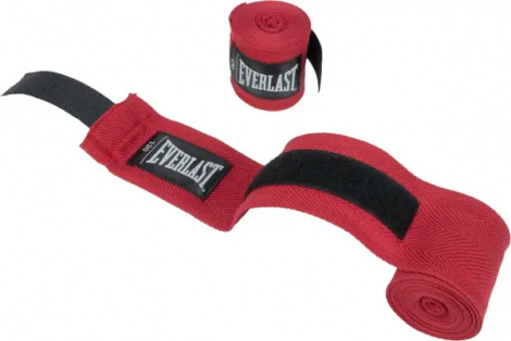 Бинти боксерські Everlast CORE HANDWRAPS червоні (304,8 см) P00003246