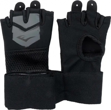 Рукавички-бінти дитячі Everlast PROSPECT 2 QUICK WRAPS чорно-сірі L/XL P00002986