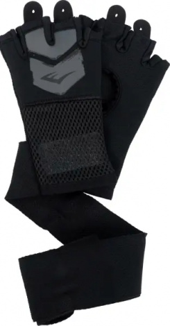 Рукавички-бінти дитячі Everlast PROSPECT 2 QUICK WRAPS чорно-сірі L/XL P00002986