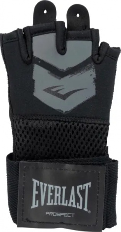 Рукавички-бінти дитячі Everlast PROSPECT 2 QUICK WRAPS чорно-сірі L/XL P00002986