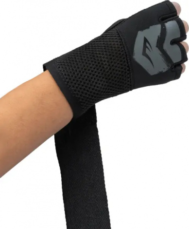 Рукавички-бінти дитячі Everlast PROSPECT 2 QUICK WRAPS чорно-сірі L/XL P00002986