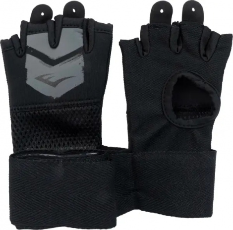Рукавички-бінти дитячі Everlast PROSPECT 2 QUICK WRAPS чорно-сірі S/M P00002985