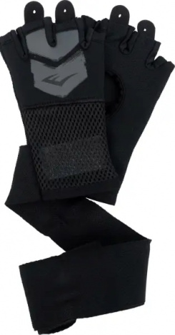 Рукавички-бінти дитячі Everlast PROSPECT 2 QUICK WRAPS чорно-сірі S/M P00002985