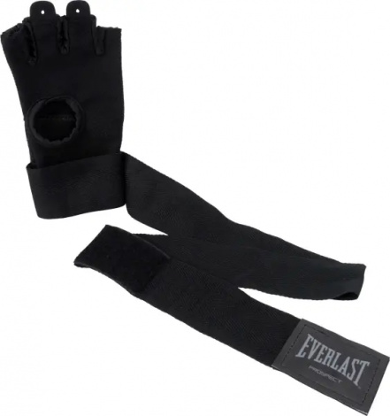 Рукавички-бінти дитячі Everlast PROSPECT 2 QUICK WRAPS чорно-сірі S/M P00002985