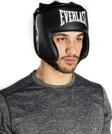 Шолом боксерський Everlast CORE HEADGEAR чорний P00002676