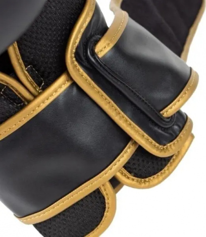 Рукавички боксерські Everlast POWERLOCK 2R TRAINING GLOVES чорно-золоті (12 унцій) P00002662