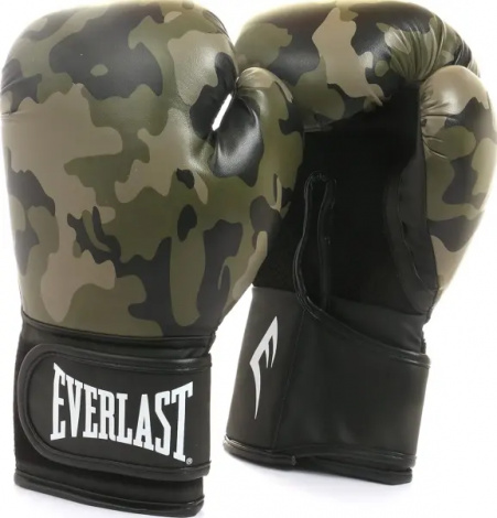 Рукавички боксерські Everlast SPARK TRAINING GLOVES камуфляжні хакі (10 унцій) P00002413