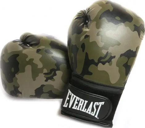 Рукавички боксерські Everlast SPARK TRAINING GLOVES камуфляжні хакі (10 унцій) P00002413