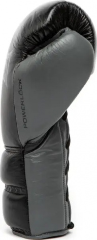 Рукавички боксерські Everlast POWERLOCK 2 PRO TRAINING LACED GLOVE чорно-сірі (14 унцій) P00002366