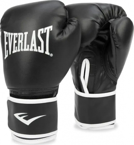Перчатки боксерские Everlast CORE 2 TRAINING GLOVES черные S/M P00002327