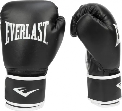 Перчатки боксерские Everlast CORE 2 TRAINING GLOVES черные S/M P00002327
