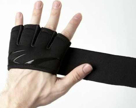 Перчатки-бинты Everlast EVERGEL FASTWRAPS черные M P00002028