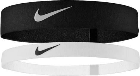 Повязки на голову Nike FLEX черная, белая (2 штуки) N.100.9191.036.OS