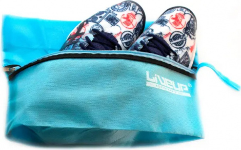 Сумка для обуви LiveUp SHOE BAG голубая LSU2019-bl-S