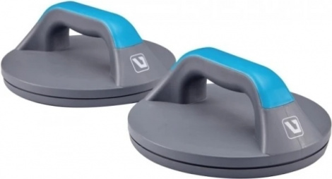 Упори для віджимань LiveUp PUSH UP PRO сіро-блакитні LS9411