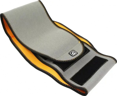 Фіксатор попереку LiveUp WAIST SUPPORT сіро-чорно-помаранчевий LS5638