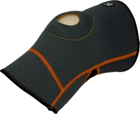 Фиксатор колена LiveUp KNEE SUPPORT серо-черно-оранжевый S/M LS5636-SM