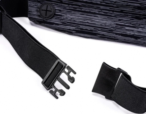 Сумка на пояс LiveUp WAIST PACK черно-темно-серая LS3733-blk