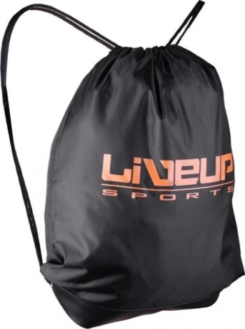Сумка-мішок LiveUp SPORTS BAG чорно-помаранчева LS3710-o