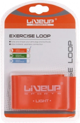 Еспандер-петля LiveUp LATEX LOOP LIGHT RESISTANCE помаранчевий LS3650-500Lo