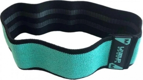 Еспандер-петля LiveUp HIP BAND M бірюзовий LS3629-M