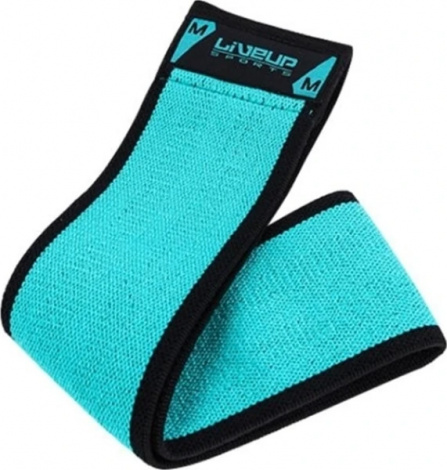 Еспандер-петля LiveUp HIP BAND M бірюзовий LS3629-M