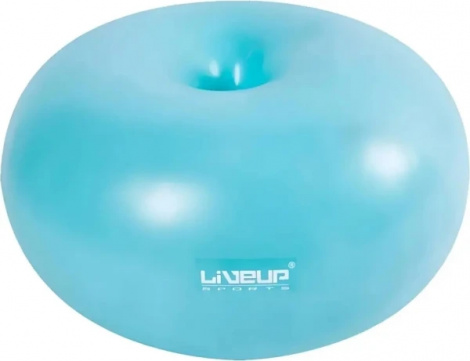 Фитбол-пончик LiveUp DONUT BALL голубой LS3567-b