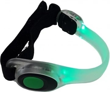 Браслет-подсветка LiveUp LED SAFETY ARMBAND черно-зеленый LS3408