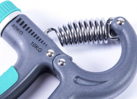 Еспандер пружинний регульований LiveUp ADJUSTABLE HANDGRIP зелений LS3334-g