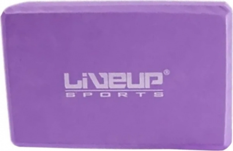 Блок для йоги LiveUp EVA BRICK фиолетовый LS3233A-p