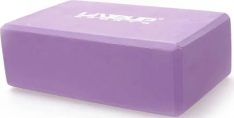 Блок для йоги LiveUp EVA BRICK фиолетовый LS3233A-p