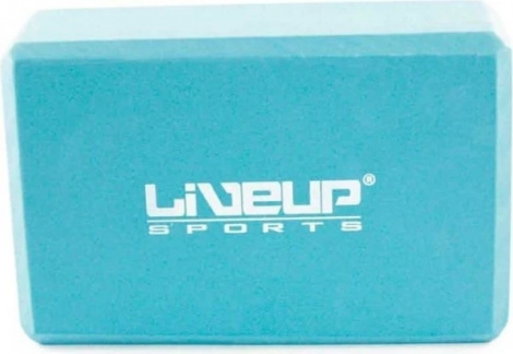 Блок для йоги LiveUp EVA BRICK голубой LS3233A-b