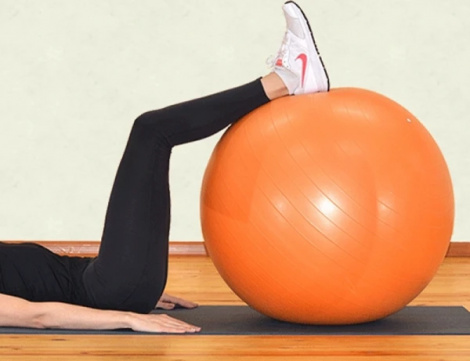 Фитбол LiveUp GYM BALL оранжевый LS3221-55o