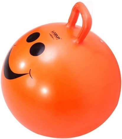 Фитбол с ручкой детский LiveUp HOPPING BALL оранжевый LS3220