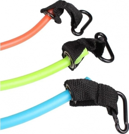 Набір еспандерів трубчастих LiveUp EXPANDER SET помаранчевий, лаймовий, блакитний LS3218