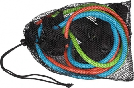 Набір еспандерів трубчастих LiveUp EXPANDER SET помаранчевий, лаймовий, блакитний LS3218