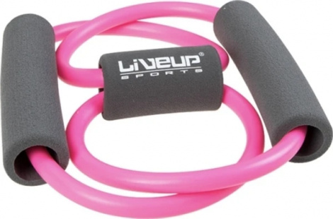 Эспандер-восьмерка LiveUp SOFT EXPANDER LIGHT RESISTANCE розовый LS3202-Lp