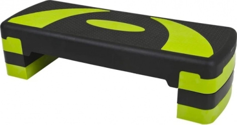 Степ-платформа LiveUp POWER STEP черно-салатовая LS3168B