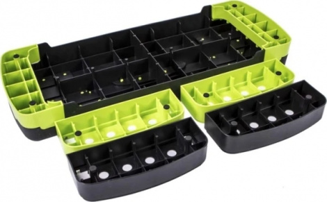 Степ-платформа LiveUp POWER STEP черно-салатовая LS3168B